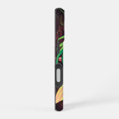 黄昏時のちび森の妖精 — エメラルドの翼 iPhone 16ケース (右側面)