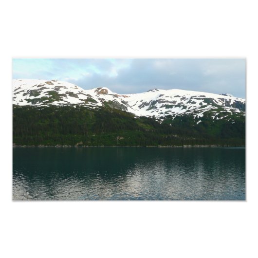 黄昏時のアラスカ海岸 フォトプリント (正面)