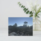 黄昏時のロッキー山脈の風景 ポストカード (スタンド正面)