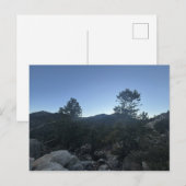 黄昏時のロッキー山脈の風景 ポストカード (正面/裏面)