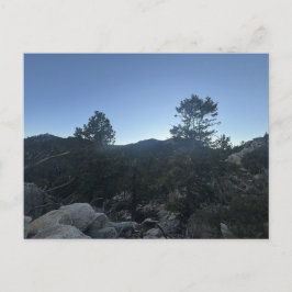 黄昏時のロッキー山脈の風景 ポストカード