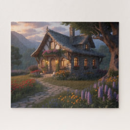 黄昏時の魔法の石の小屋 ジグソーパズル