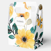 黄春夏花柄 フェイバーボックス (オープン)