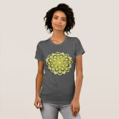 黄曼荼羅の花 Tシャツ (正面フル)