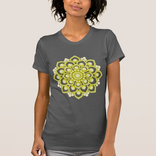 黄曼荼羅の花 Tシャツ (正面)