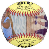 黄最高のパパEver 2 Photo Collage ソフトボール (正面)