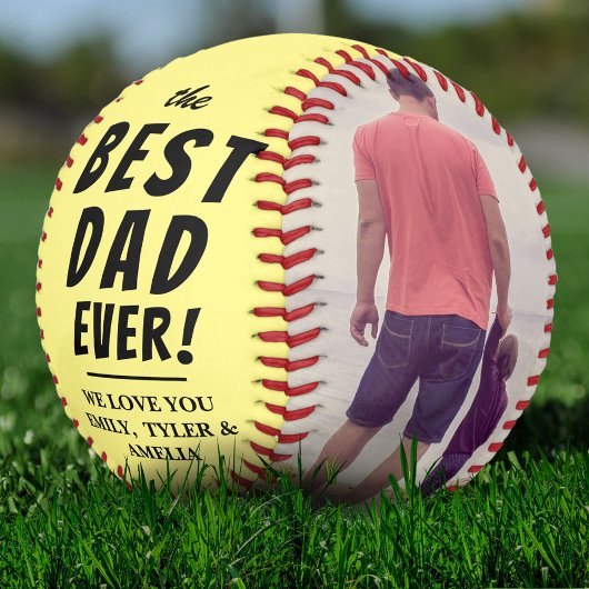 黄最高のパパEver 2 Photo Collage ソフトボール