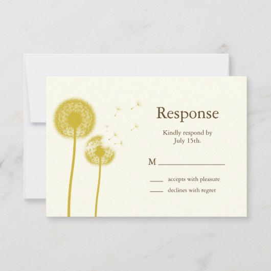 黄最高の願!RSVP 出欠カード (正面)