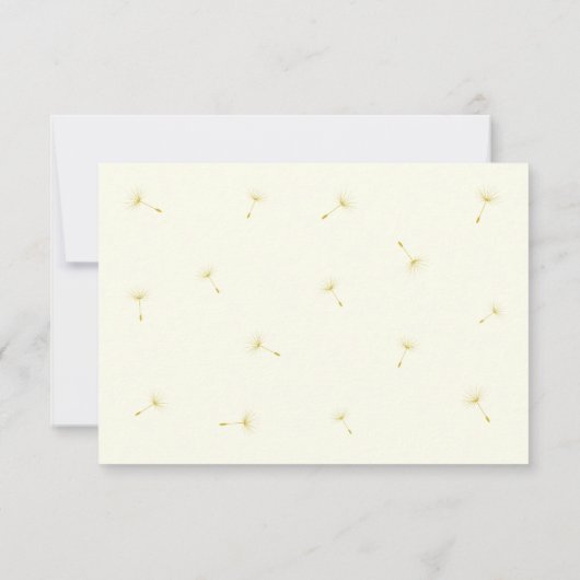 黄最高の願！RSVP 出欠カード (裏面)