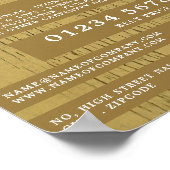 黄木、大工、大工広告の ポスター (角)