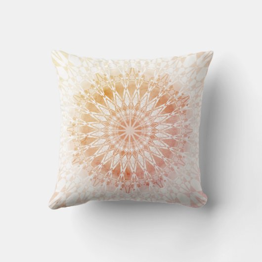 黄杏仁曼荼羅幾何学 クッション (裏面)