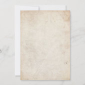 『黄桃とミント秋結婚馬』 招待状 (裏面)