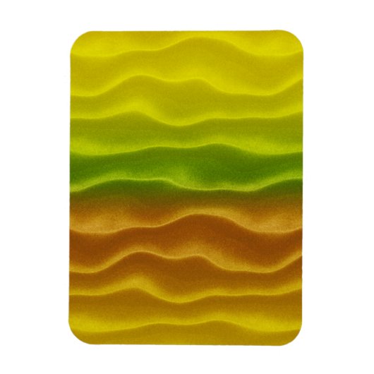 黄橙と緑の砂丘 マグネット (縦)