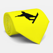 黄橙色のスノーボード ネクタイ (ロール)