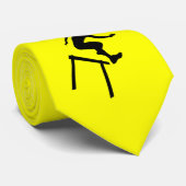 黄橙色のハードル選手 ネクタイ (ロール)