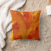 黄橙色のファインアートの絵画のスタイル クッション (ブランケット)