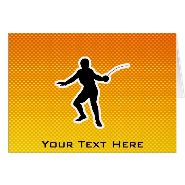 黄橙色のフェンシング (正面横)