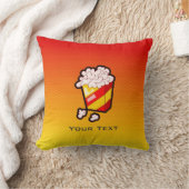 黄橙色のポップコーン クッション (ブランケット)