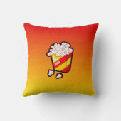 黄橙色のポップコーン クッション (裏面)