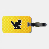 黄橙色のモトクロスの鞭 ラゲッジタグ (裏面横)