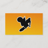 黄橙色のモトクロスの鞭 名刺 (裏面)