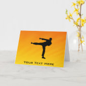 黄橙色の武道 カード (黄色い花)