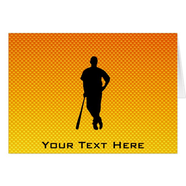 黄橙色の野球 (正面横)