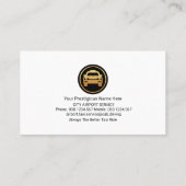 黄機空港タクシー運転手 名刺 (裏面)