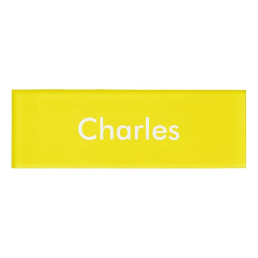 黄水仙パーソナライズされたテンプレート 名札 (正面)