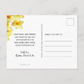 黄水仙（ひょう）フローラ蝶（ちょう）サンゴ（こう）が動く 案内ポストカード (裏面)