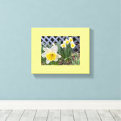 黄水仙 キャンバスプリント (インサイチュ (ウッドフロア))