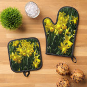 黄水仙（1号） 鍋つかみ&鍋敷きセット (トップダウン)