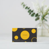 黄水玉模様名刺 名刺 (スタンド正面)