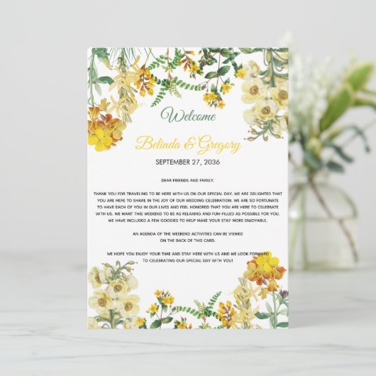 黄水色フローラ結婚旅行計画 プログラム (スタンド正面)