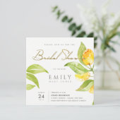 黄水色紅葉オリーブブライダルシャワー 招待状 (スタンド正面)