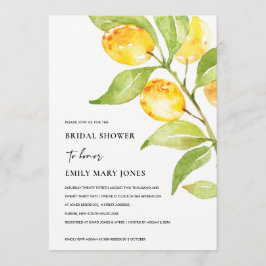 黄水色紅葉オリーブブライダルシャワー 招待状