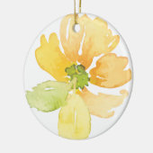 黄水色花 セラミックオーナメント (左)