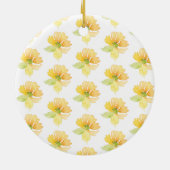 黄水色花 セラミックオーナメント (裏面)