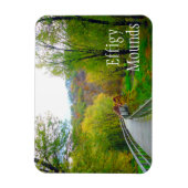 黄河の磁石の上にフィギーの土手の橋 マグネット (縦)