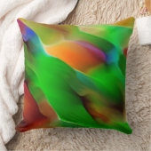 黄泉と色のレリーフ、 浮き彫り、緑が優勢 クッション (ブランケット)