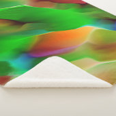 黄泉と色のレリーフ、 浮き彫り、緑が優勢 シェルパブランケット (3/4)