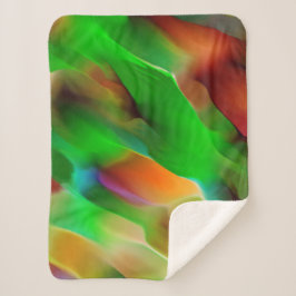 黄泉と色のレリーフ、 浮き彫り、緑が優勢 シェルパブランケット