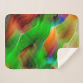 黄泉と色のレリーフ、 浮き彫り、緑が優勢 シェルパブランケット (正面(横))