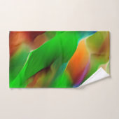 黄泉と色のレリーフ、 浮き彫り、緑が優勢 バスタオルセット (ハンドタオル)