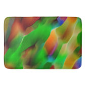 黄泉と色のレリーフ、 浮き彫り、緑が優勢 バスマット (正面)