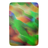 黄泉と色のレリーフ、 浮き彫り、緑が優勢 バスマット (正面縦)