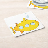 黄海底 スクエアペーパーコースター (アングル)