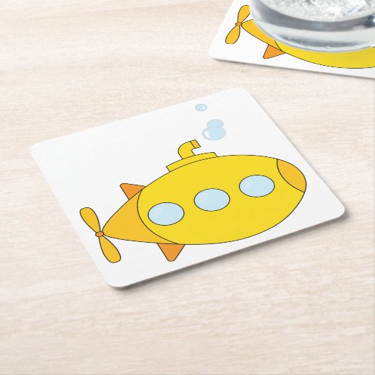 黄海底 スクエアペーパーコースター (アングル)