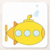 黄海底 スクエアペーパーコースター (正面)