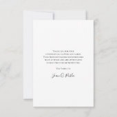 黄淡い色のデイジー花葬儀悔やみや弔慰 サンキューカード (裏面)